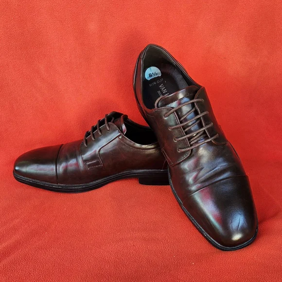 Van Heusen | Shoes | Van Heusen Dark Brown Mens Oxfords Size  display picture 3
